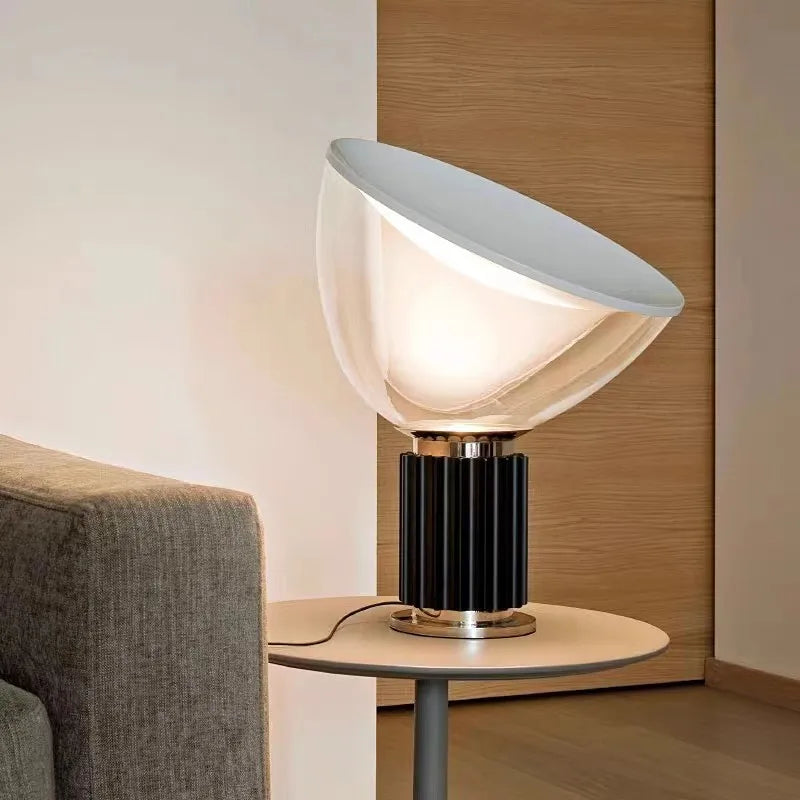 Axyaa Taccia Table Lamp: Vintage Industrial Studio Dining Room Light