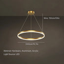 Axyaa Modern Acrylic LED Ring Chandelier for Home & Restaurant Decoration