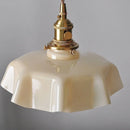 Axyaa Yellow Glass LED Wall Light Fixture Nordic Modern Bedside Lamp