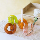 Axyaa Glass Vase Candle Holder for Home Decor