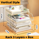 Axyaa Mesh Desk Organizer File Tray Rack Shelf for Office Document Storage