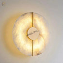 Axyaa Alabaster Marble Wall Sconce - Modern Elegant Light for Bedroom Living Room Aisle