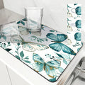 Axyaa Butterfly Absorbent Draining Mat | Quick Dry Kitchen & Bathroom Drain Pad