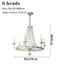 Axyaa Antique White Vintage Ceiling Chandelier E14 Pendant Lamp for Bedroom, Living Room, Offices