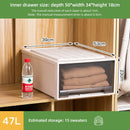 Axyaa Brown Drawer Storage Box for Clothes, Toys, Shoes - Space-Saving Organizer