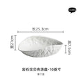 Axyaa Rock Shell Ceramic Steamed Fish Soup Plate - 2022 Light Luxury Tableware