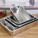 Axyaa Stainless Steel Food Tray for Kitchen Organization and Serving