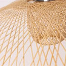 Axyaa Bamboo Weave Pendant Lamp: Creative Chinese Art Chandelier for Home, Restaurant, or Staircase