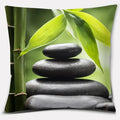 Buddha Zen Stone Flower Pillow Case for Home Office Decor Sofa Cushion Cover.