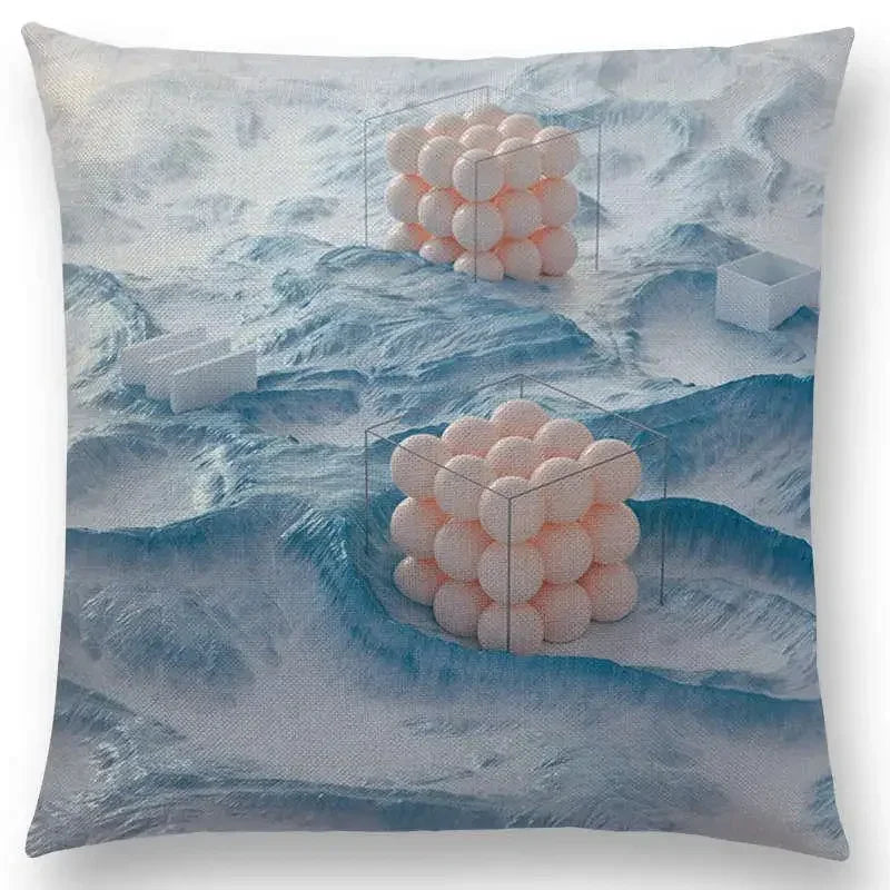 Vivid Axyaa 3D Print Spar Metal Sofa Cushion Cover Suite