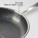 Axyaa 316 Stainless Steel Wok Pan for Induction Gas Stove Cooking