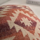Axyaa Ethnic Diamond Wool Pillow Cover - Geometric Boho Style for Home Decor
