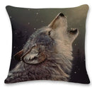 Axyaa Wolf Moon Soft Polyester Pillowcase - Home Car Sofa Cushion