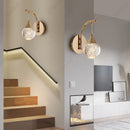 Axyaa Crystal Ball Wall Lamp: Elegant LED Decorative Lighting for Home Décor
