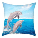 Axyaa Dolphin Pattern Pillowcase for Home Sofa Car Decoration