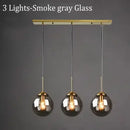 Axyaa Glass Pendant Lamp LED Hanging Light for Dining Room Kitchen Bedroom