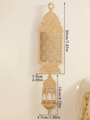 Axyaa Ramadan Wooden Moon & Star Ornaments, Eid Decor, Lantern Wall Decor, Gift