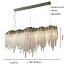 Axyaa Postmodern Tassel Chain LED Floor Lamp Gold/Silver Luxury for Living Room