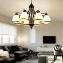 Axyaa Retro LED Chandelier for Living Room, Bedroom, Dining Room, Study - Indoor Lighting
