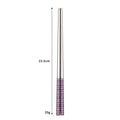 Axyaa Stainless Steel Korean Spoon Chopsticks Set