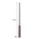 Axyaa Stainless Steel Korean Spoon Chopsticks Set