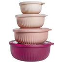 Axyaa Mixing Bowl Set with Lids, Food-Grade Salad Containers, Snack Bowls, Fresh-Keeping Bento Box