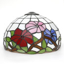 Axyaa 12" Scandinavian Stained Glass Cherry Blossoms Lampshade Retro Handmade Replacement