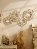 Axyaa Macrame Round Wall Hanging Decor - Boho Aesthetic Room Ornament & Gift