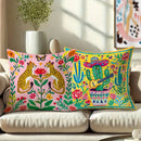 Colorful Floral & Animal Pattern Pillow Covers by Axyaa - Sofa Bedroom Car Pillow Cover