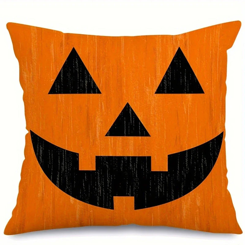 Halloween Expressions Pillow Cover for Party Decoration by Axyaa