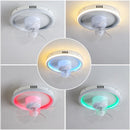 Axyaa RGB Dimmable Ceiling Fan Light for Interior Decor