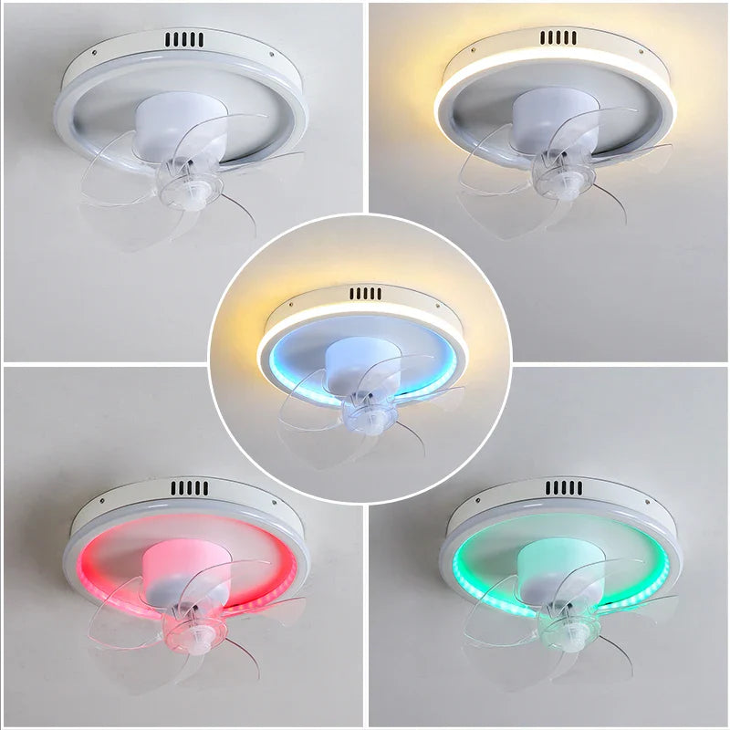 Axyaa RGB Dimmable Ceiling Fan Light for Interior Decor
