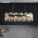 Axyaa Crystal Chandelier LED Pendant Lamp for Luxury Home Decor