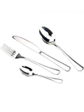 Stainless Steel Cutlery Set in Black Rainbow Rose Gold for Western Dining by Axyaa