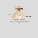 Axyaa Modern Glass LED Ceiling Lamp Copper Walnut for Home Decor
