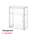 Axyaa Acrylic Stackable Storage Box with Magnetic Lid Transparent Showcase Organizer