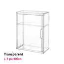 Axyaa Acrylic Stackable Storage Box with Magnetic Lid Transparent Showcase Organizer