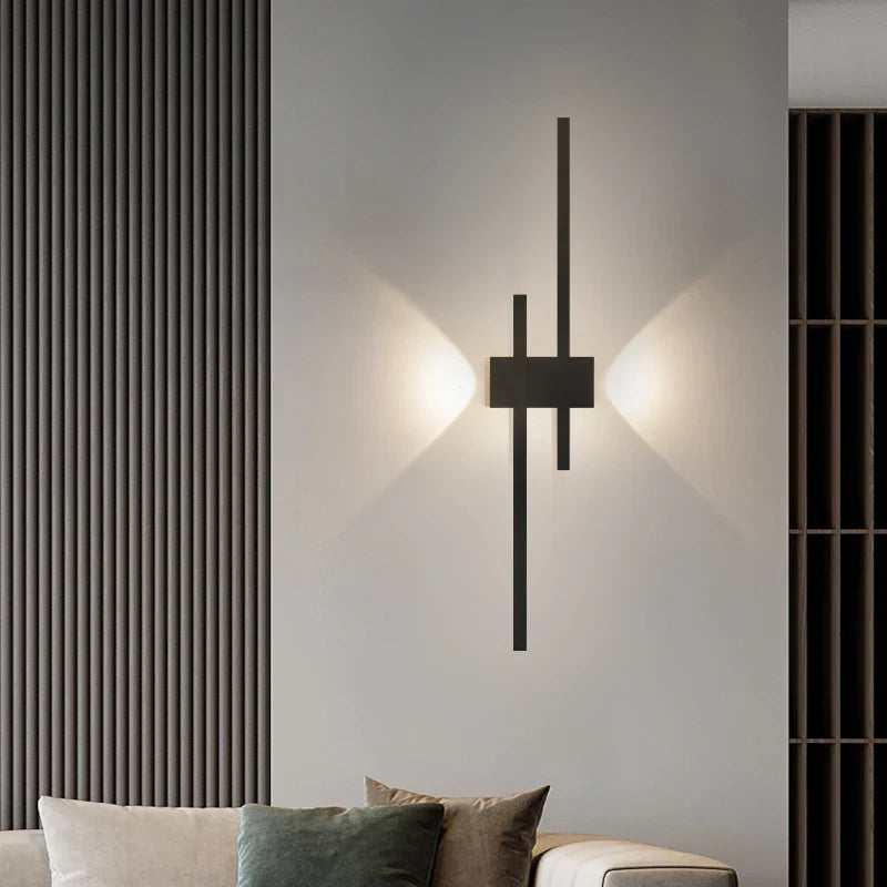 Axyaa Modern Black Wall Lamp Set - Ideal for Living Room, Bedroom, Corridor