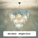 Axyaa Colorful Glass Chandelier for Home and Hotel Lighting.