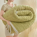 Axyaa Cartoon Bear Velvet Blanket: Soft Coral Fleece Throws for Sofa, Single/Double Size