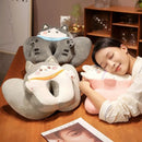 Axyaa Cat Nap Plush Pillow for Office or Classroom Desk Napping