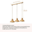Axyaa Wood LED Ceiling Lamp with Acrylic Panels for Home Decor