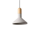Axyaa Industrial Cement Pendant Light Grey Loft Design for Art Studio & Home