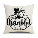 Axyaa Thanksgiving Pumpkin Maple Leaf Pillow Cover