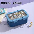 Axyaa Stainless Steel Bento Box with Compartments