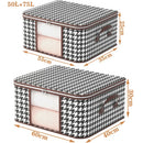 Axyaa Large Capacity Foldable Storage Box with Handles and Zipper