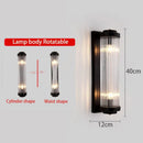 Axyaa Postmodern Crystal Wall Lamp American Minimalist Living Room Bedroom LED Lights