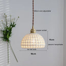 Axyaa Nordic Modern Ash Walnut LED Pendant Light for Home Decor