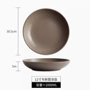Axyaa 12-inch Ceramic Deep Plate for Dining, Soup, Salad - High-End Tableware