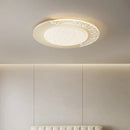 Axyaa Cream Minimalism LED Ceiling Light for Bedroom Living Room Home Decor